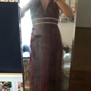 Lulus Red/Maroon Long Dress (Prom)